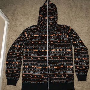 KR3W TK TOO LIVE FULL ZIP ALL OVER PRINT HOODIE